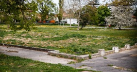 Szombathely: fenyőárus a strandfürdő helyén