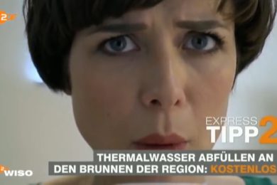 Hévízi gyógyvizet ivott a ZDF német műsorvezetője