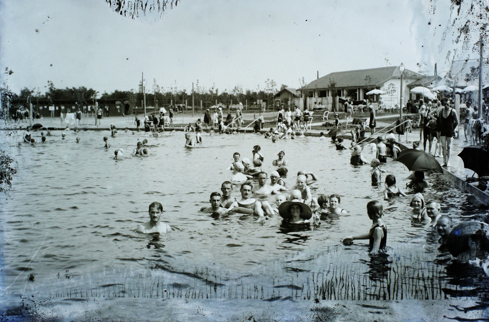 Strandfürdő Hajdúszoboszlón 1930-ban