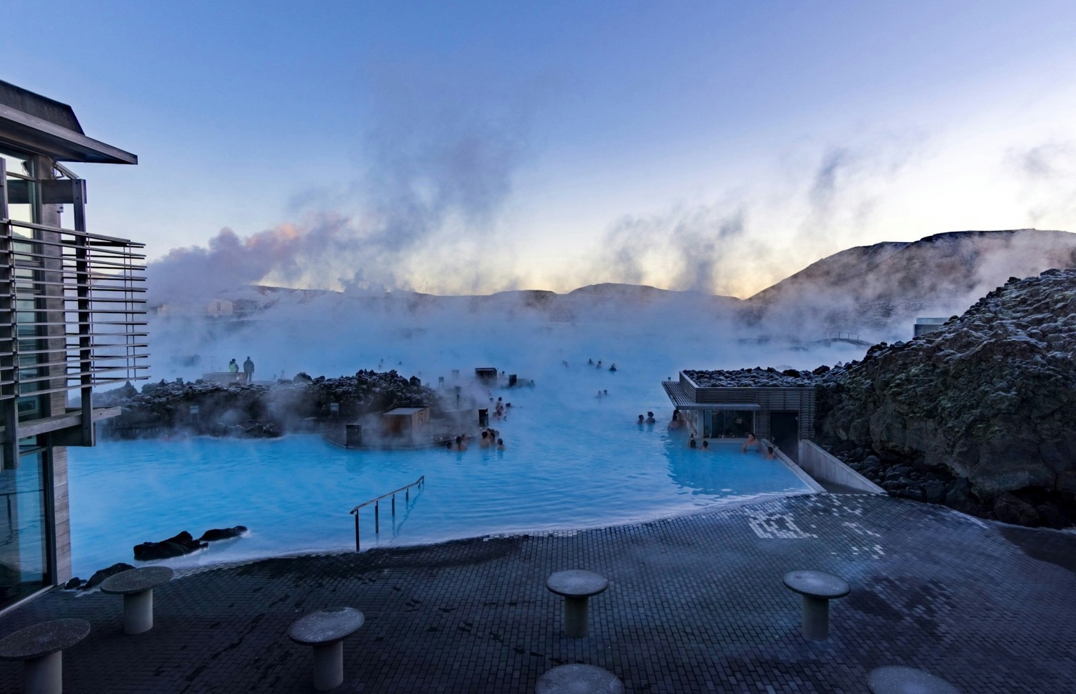a Kék Lagúna termálfürdő Izlandon