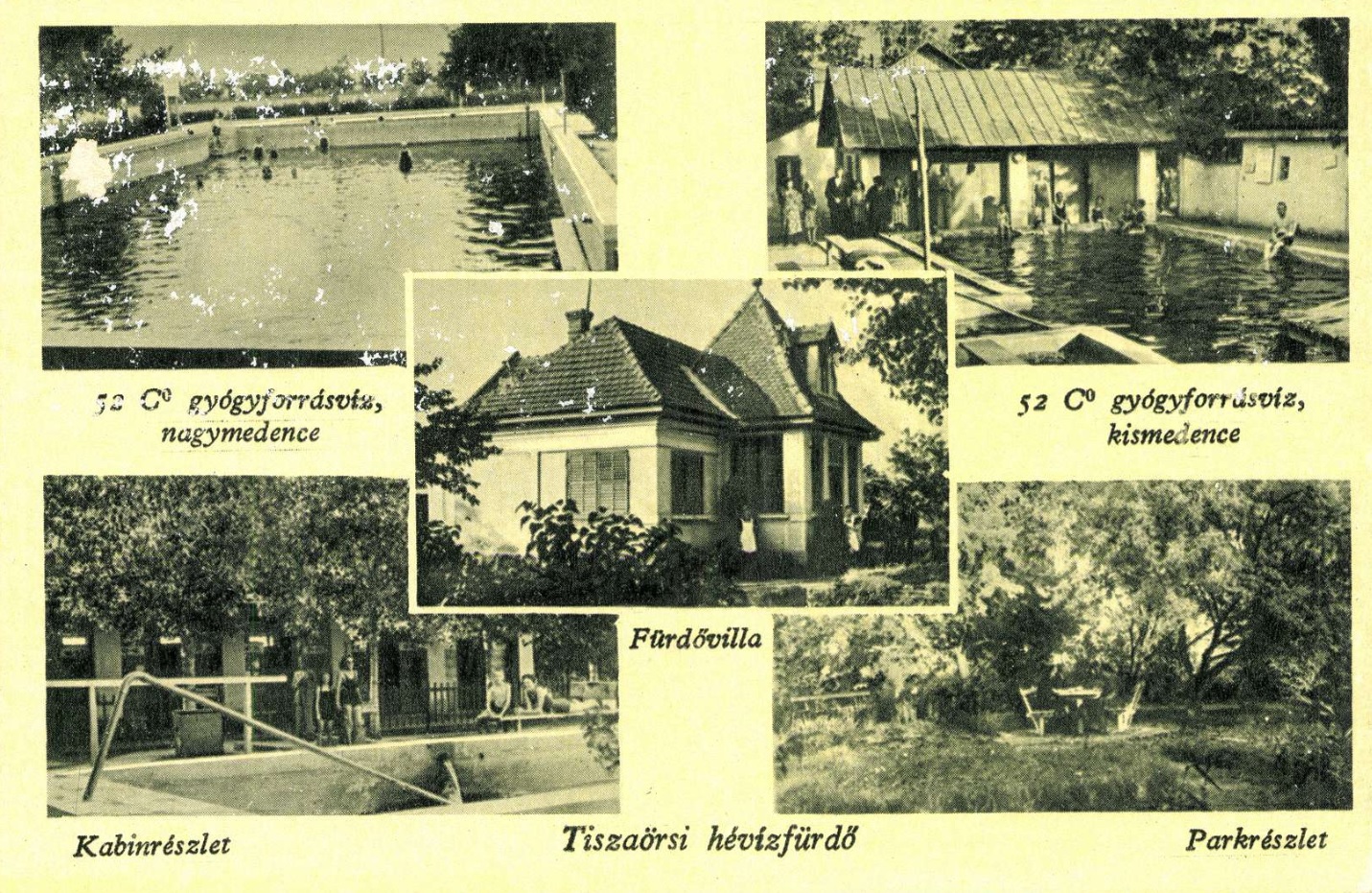 régi felvételek Tiszaörsről, a fürdőről