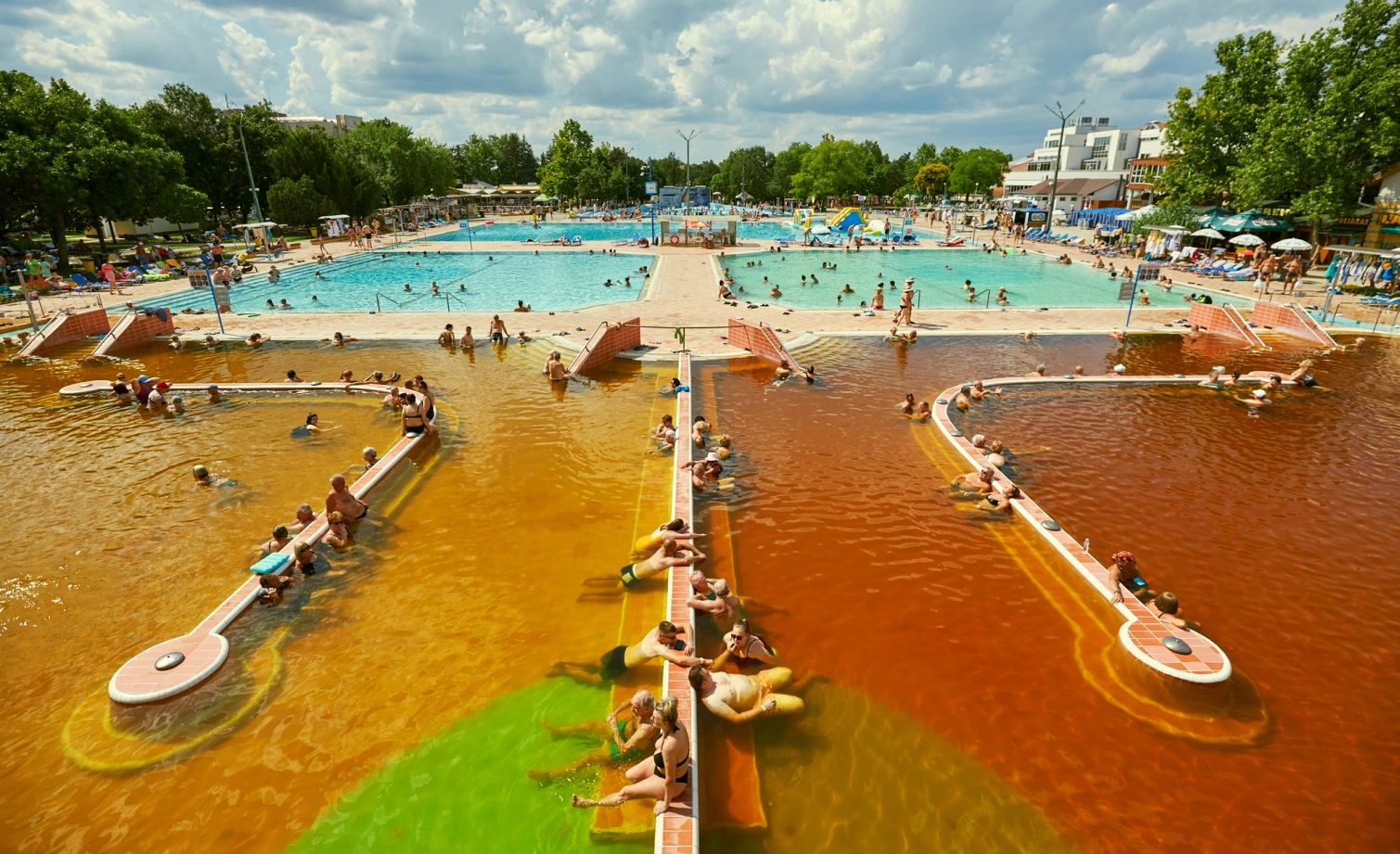 tradicionális strandrész Hajdúszoboszlón